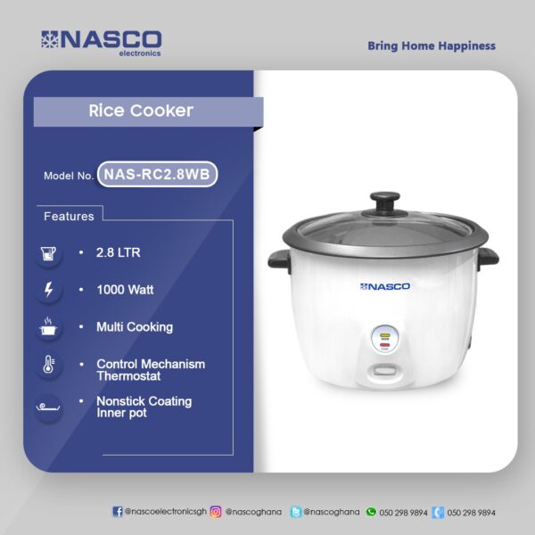 Nasco Rice Cooker 2.8L