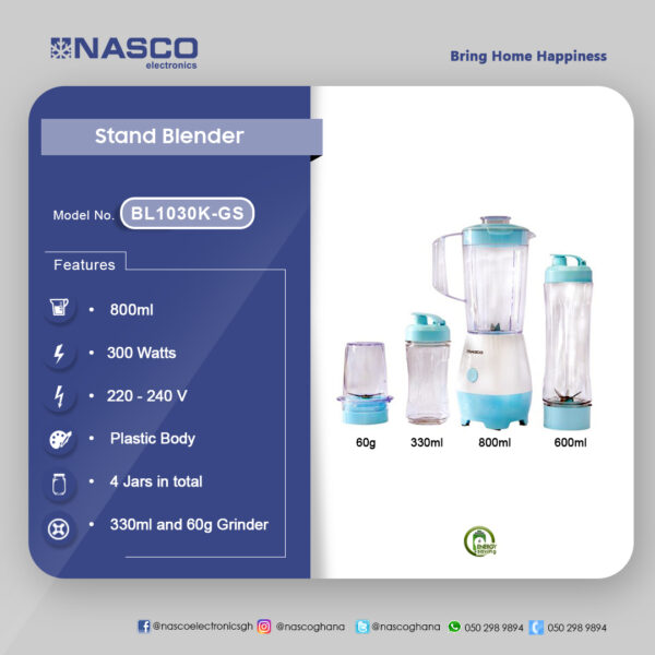 Nasco Stand Blender 800ml