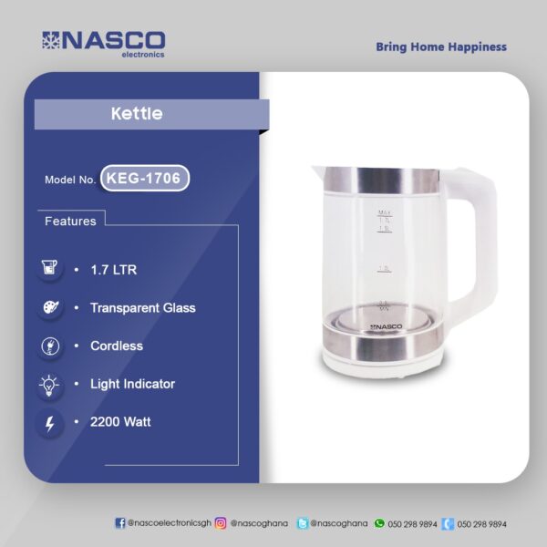Nasco Kettle 1.7L