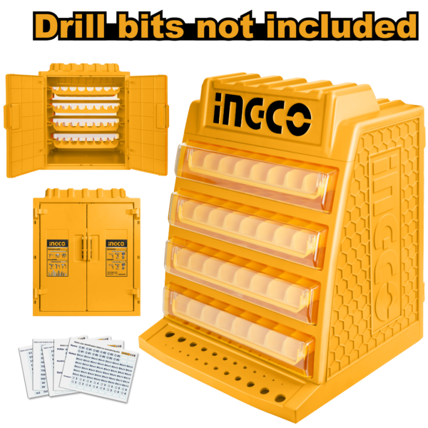 Ingco Drill bits display box