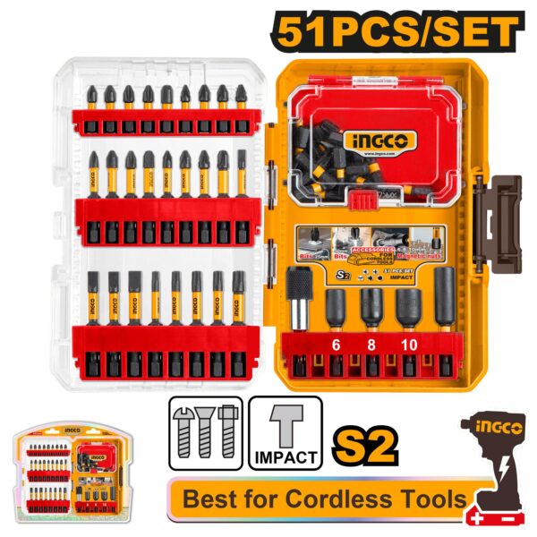 51 Pcs impact screwdriver bits set – P6C12