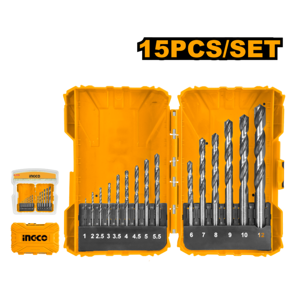Ingco 15pcs HSS drill bits set – P6C12