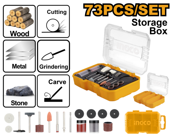 Ingco General use set for mini drill