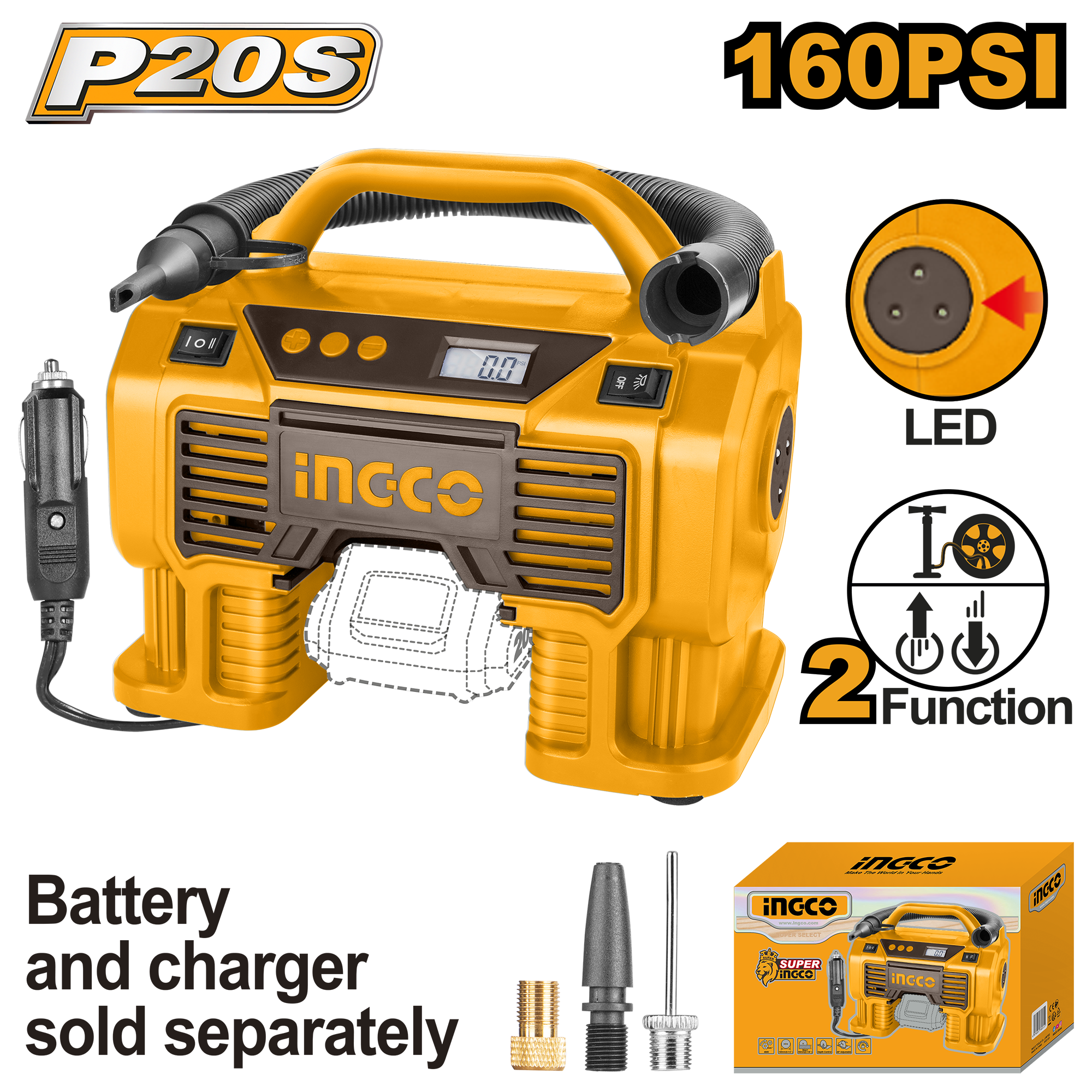 Cordless Air Compressor 20v – C4