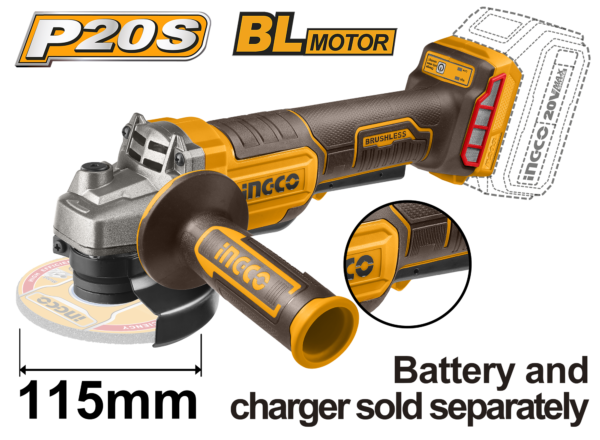 Ingco Cordless angle grinder