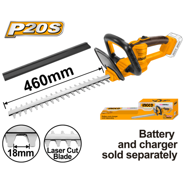 Ingco Cordless hedge trimmer