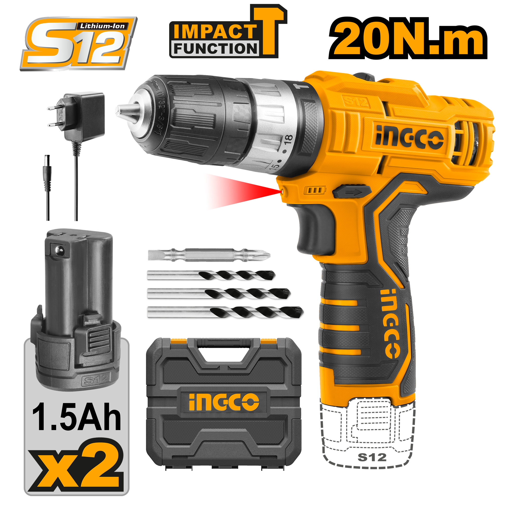 Lithium-ion impact drill 12V – C5