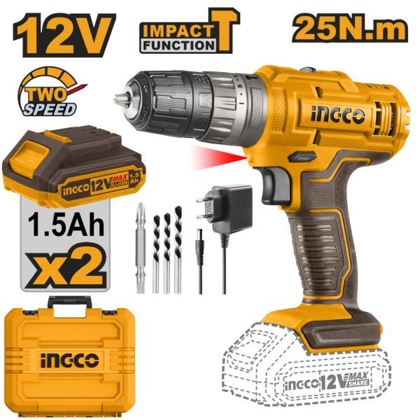 Ingco Cordless impact drill