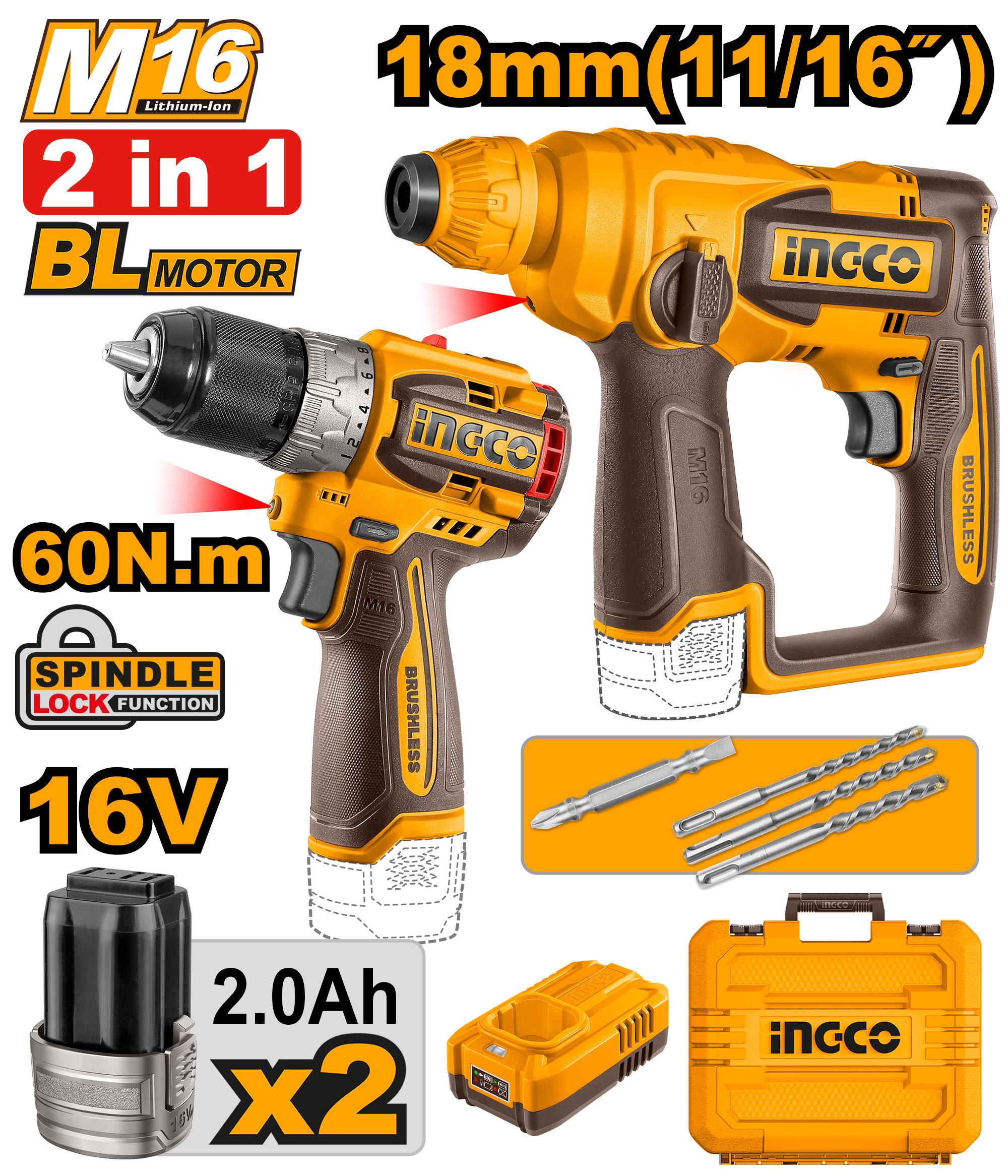 Cordless 2 pcs combo kit