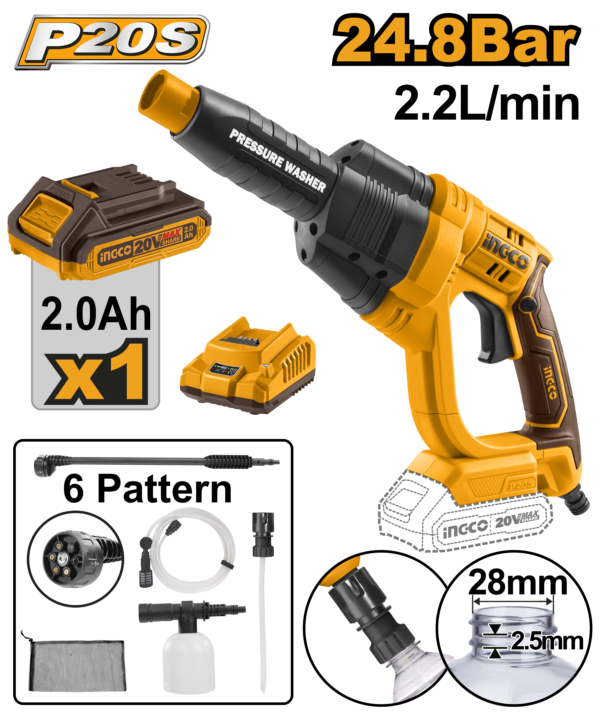 Ingco Cordless pressure washer