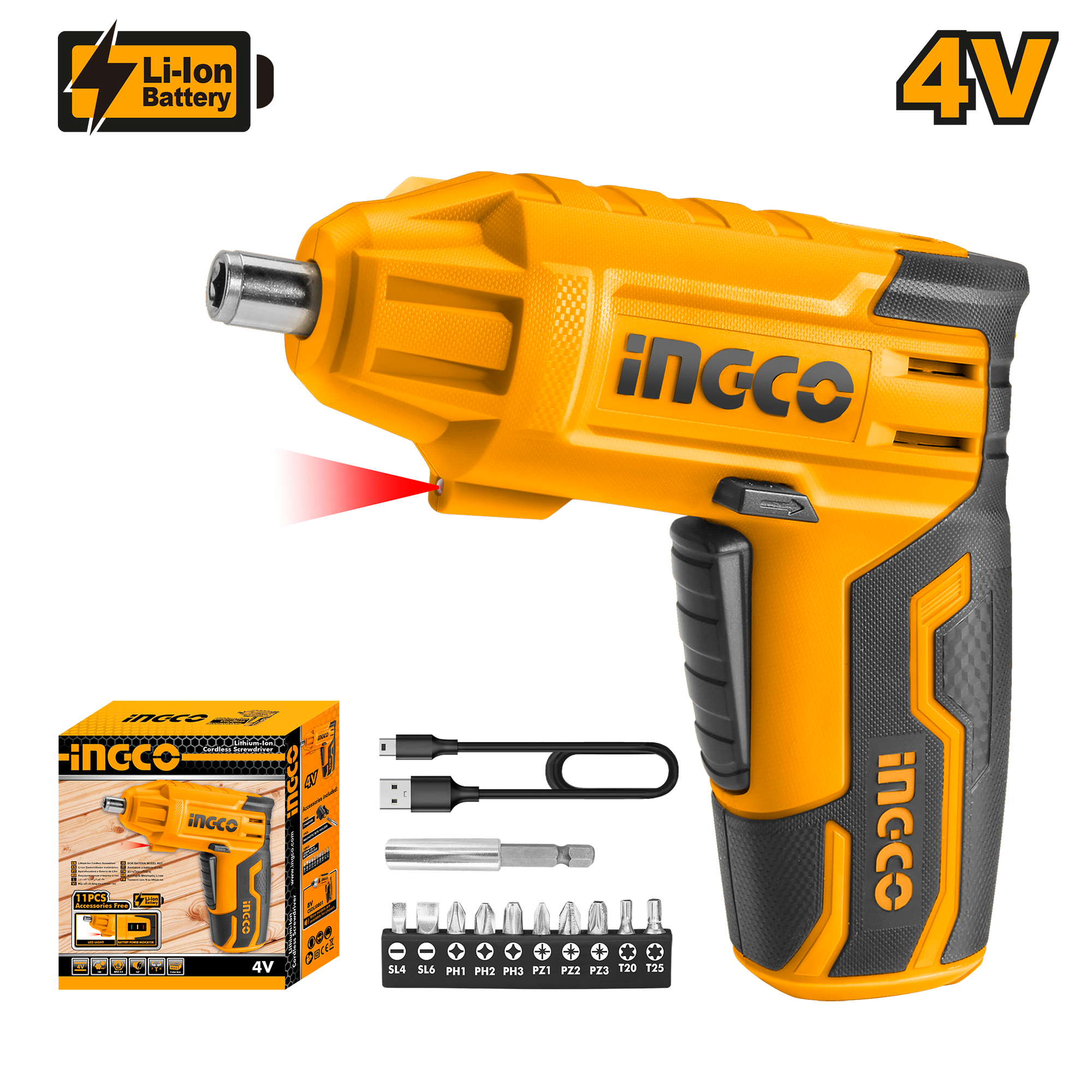 L-I cordless screwdriver 4v – P10C20