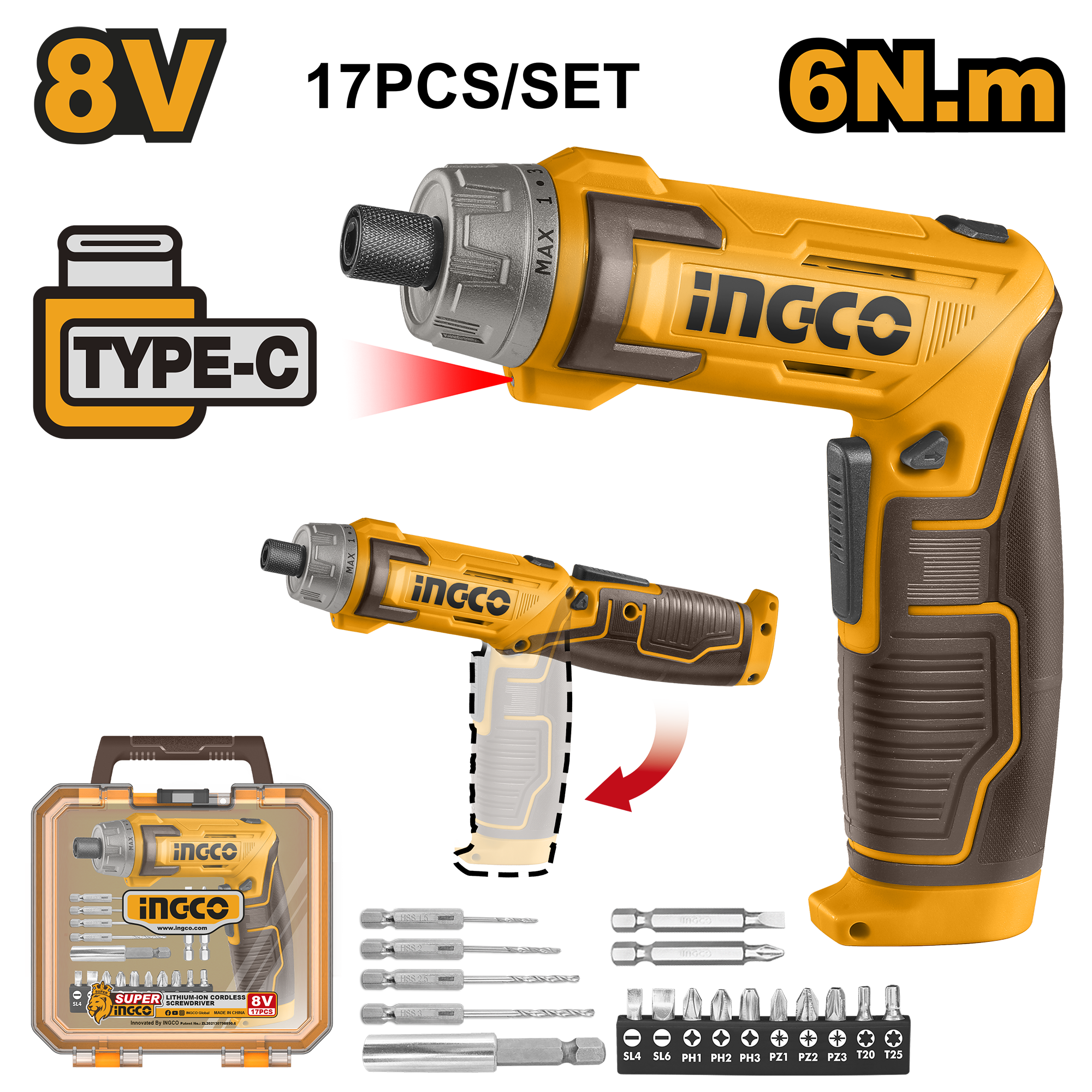 Cordless screwdriver