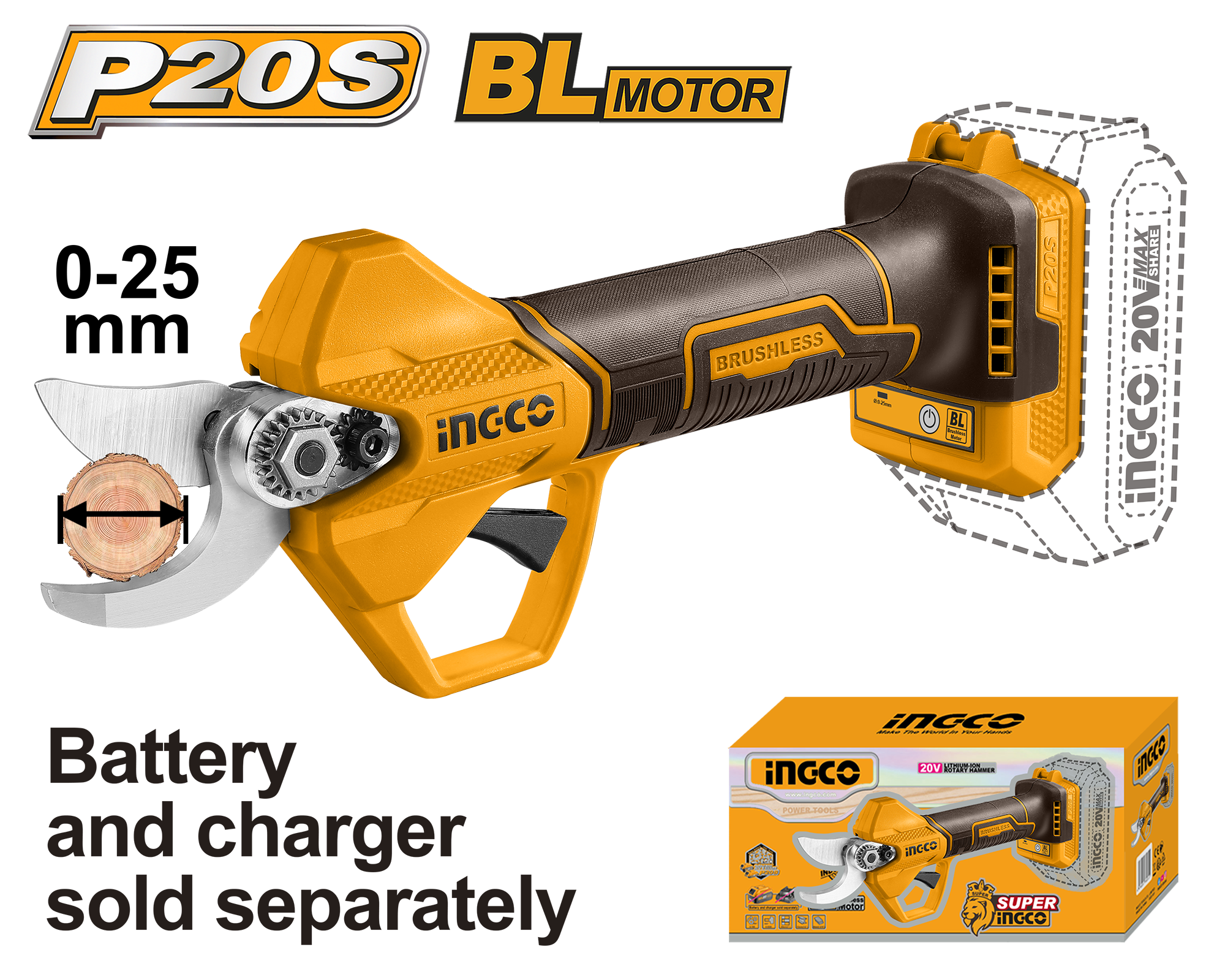 Lithium-Ion gauge straight shear 20V – C6