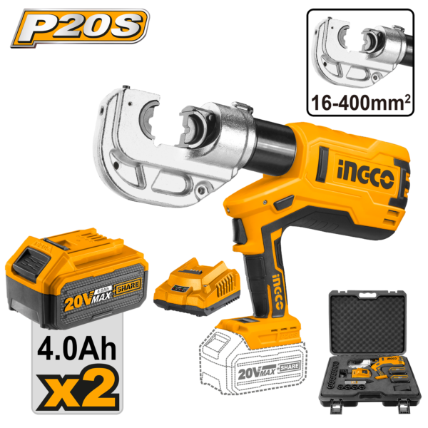 Ingco Cordless hydraulic crimping tool