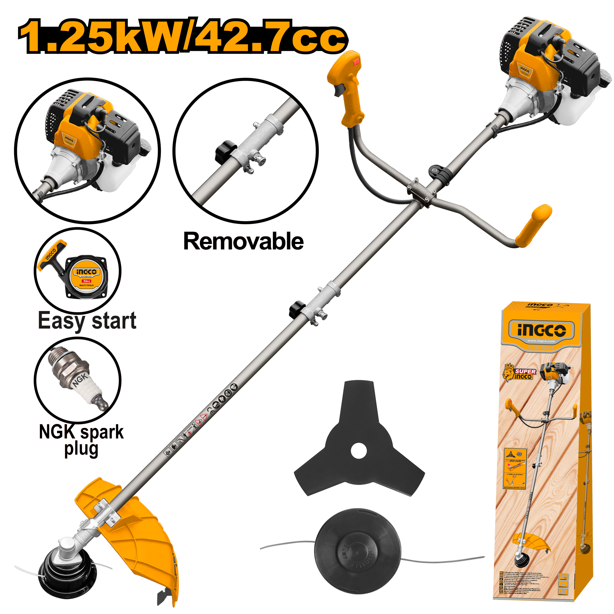 Ingco gasoline grass trimmer hotsell