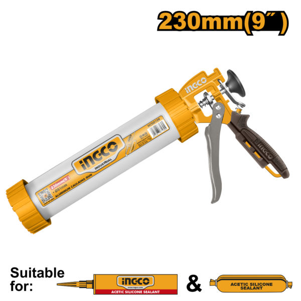 Aluminum caulking gun