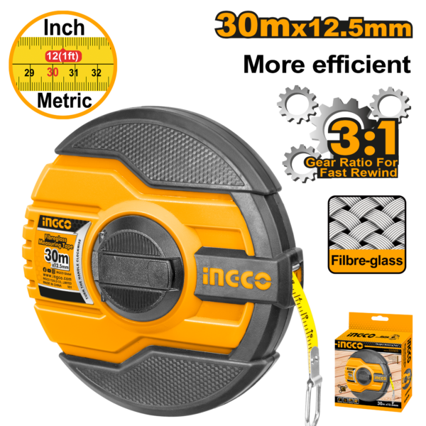 Ingco Fibreglass measuring tape