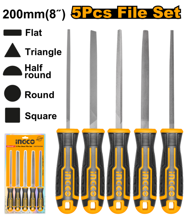 5 Pcs steel file set – General Point Enterprise