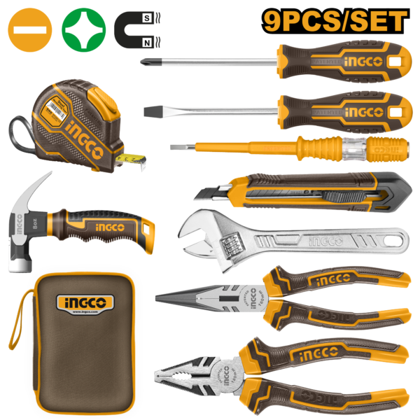 Ingco 9 Pcs hand tools set