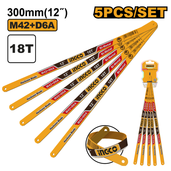 Ingco Bi-Metal hacksaw blade set