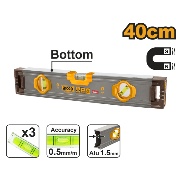 Ingco Spirit level with powerful magnets