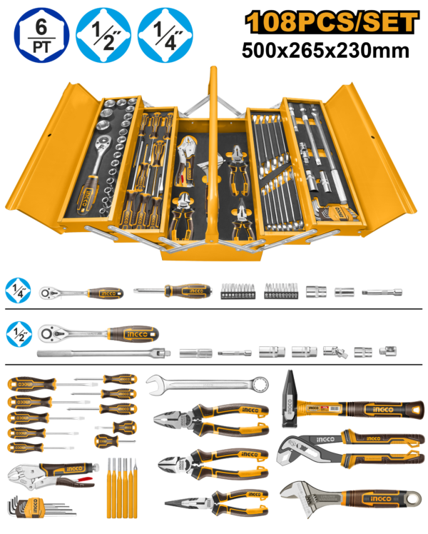 Ingco 108 Pcs tool chest set