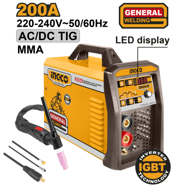 Ingco Inverter AC DC TIG/MMA welding machine