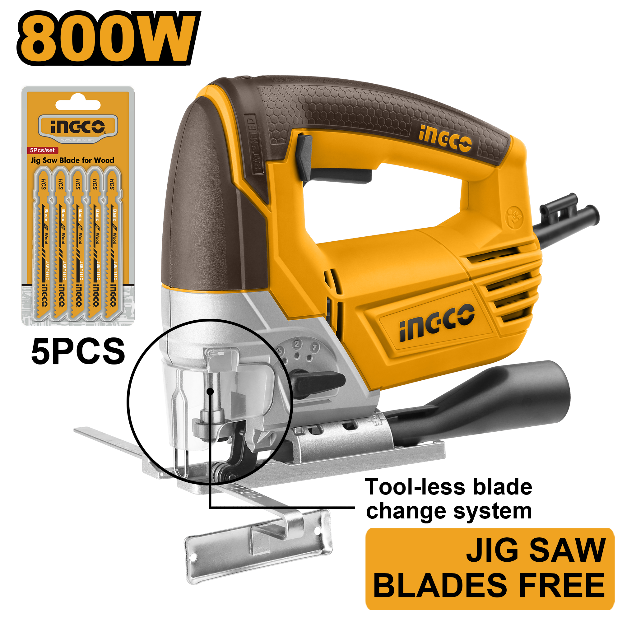 Jig saw 800w – tool less – C5