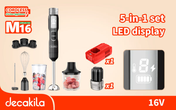Cordless hand blender