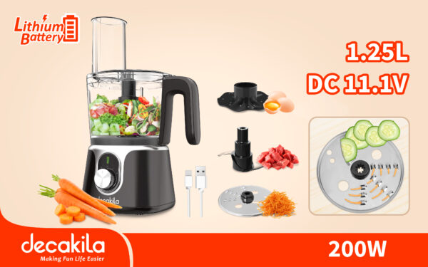 Cordless food processor