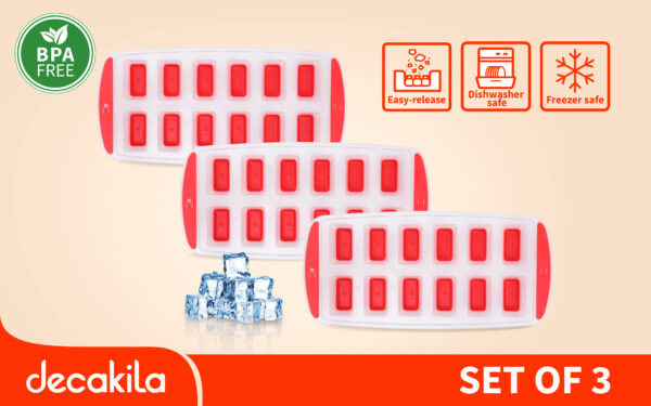 Ice Cube Trays Set 3pcs