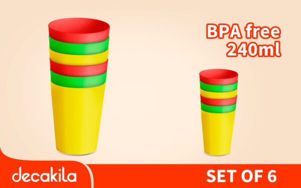 Plastic Cup Set 6pcs