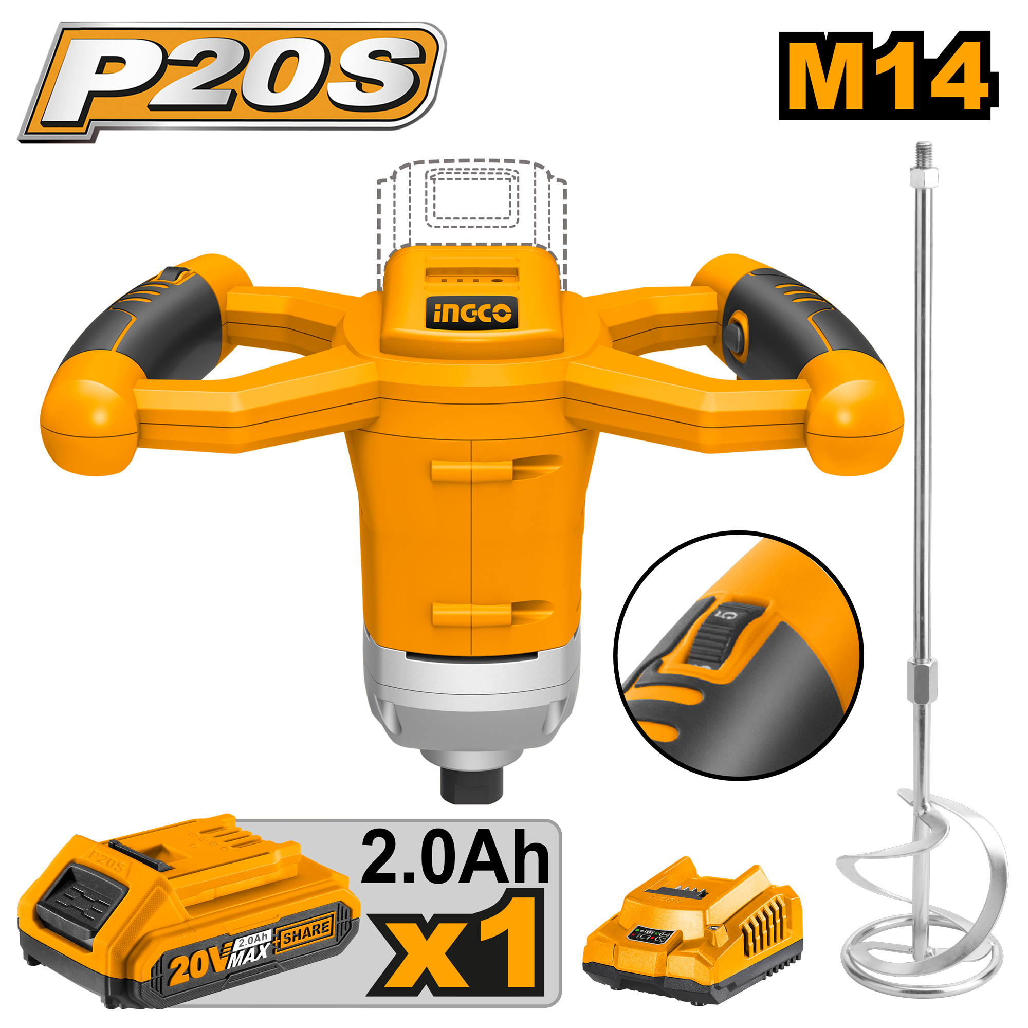 Lithium-Ion mixer 20V – C4