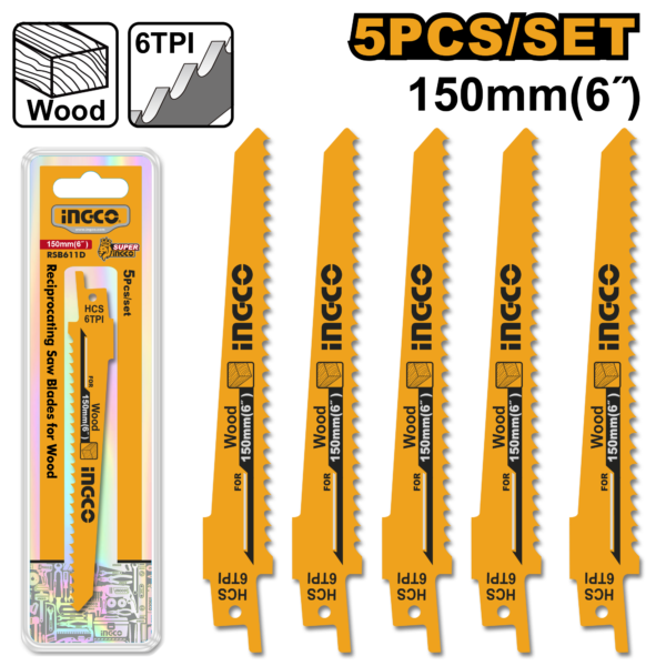 Ingco Reciprocating saw blades for wood