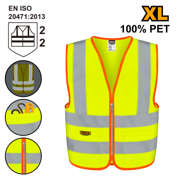 Ingco Yellow Reflection Vest XL – P1C20
