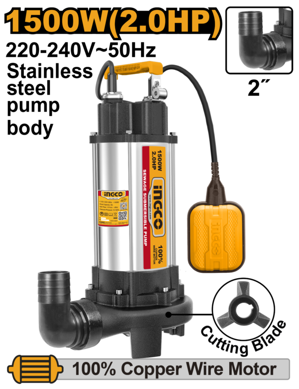 Ingco Sewage submersible pump