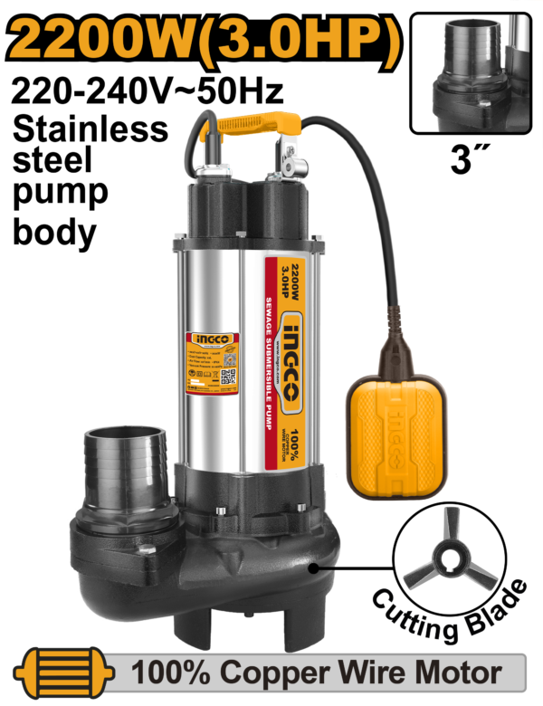 Ingco Sewage submersible pump