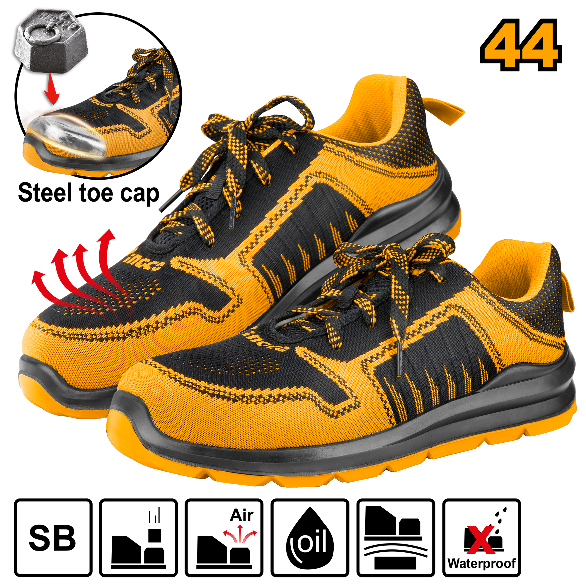 Yellow Safety Boots 44 – C6
