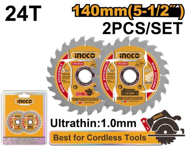 Ingco Ultra-thin TCT saw blade set