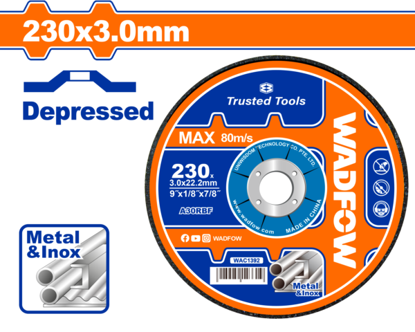 Wadfow Abrasive metal cutting disc