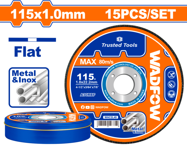 Wadfow Abrasive metal cutting disc set