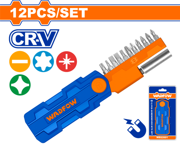 Wadfow 12 Pcs screwdriver bits set