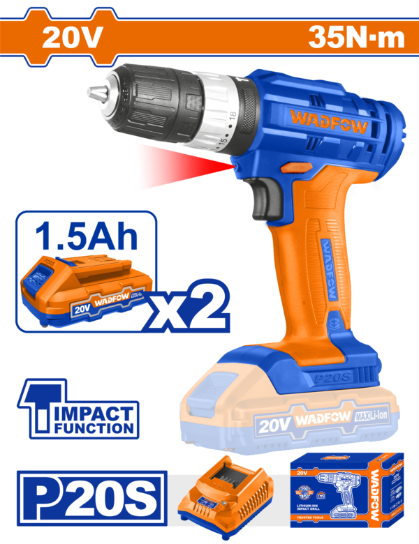 Wadfow Cordless impact drill