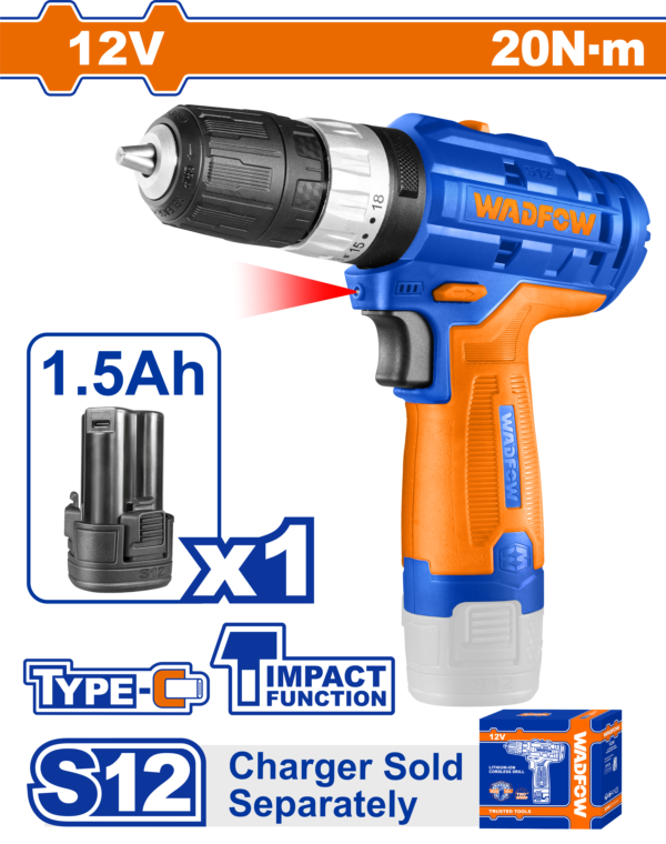 Wadfow Cordless impact drill