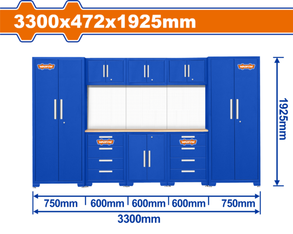 Wadfow Heavy-duty modular garage cabinets