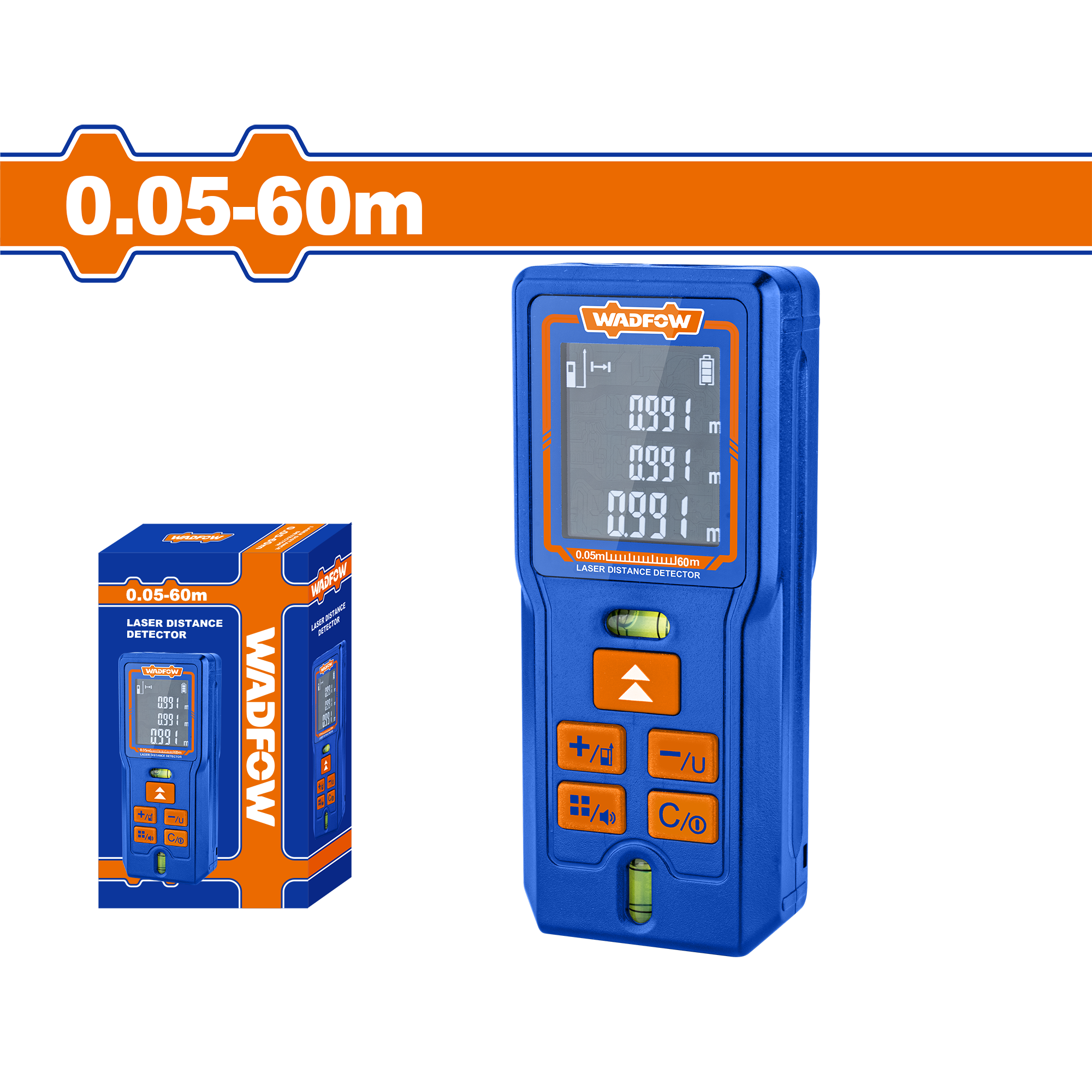 Laser distance detector