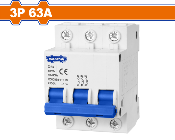 Wadfow Circuit breaker 3P 63A