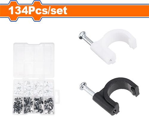 134 Pcs cable clip kit