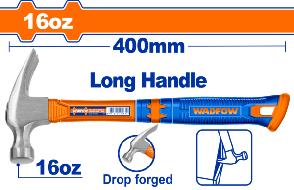 Wadfow Long handle claw hammer