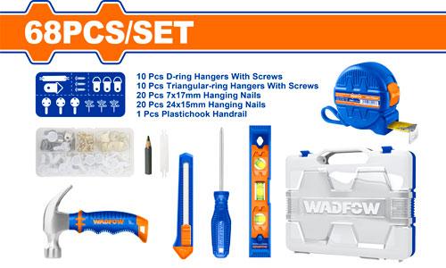 68Pcs picture hanging tools set